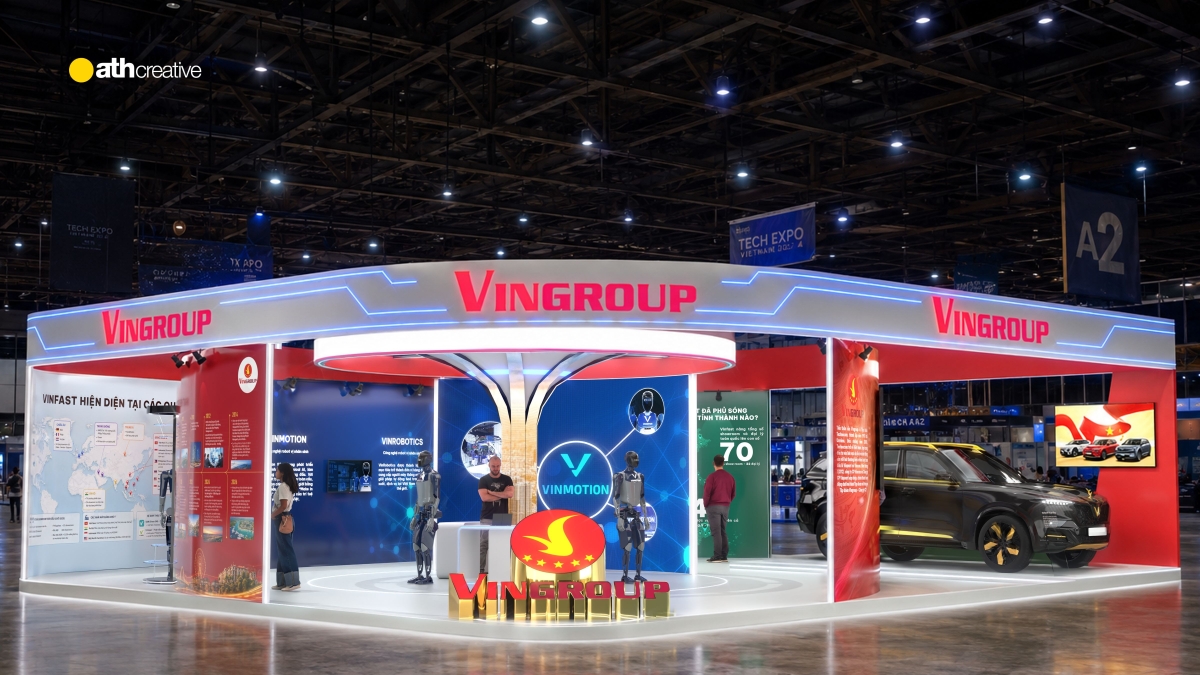 THIẾT KẾ BOOTH TRIỂN LÃM A80 VINGROUP
